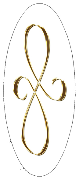 Gold Scroll White Background